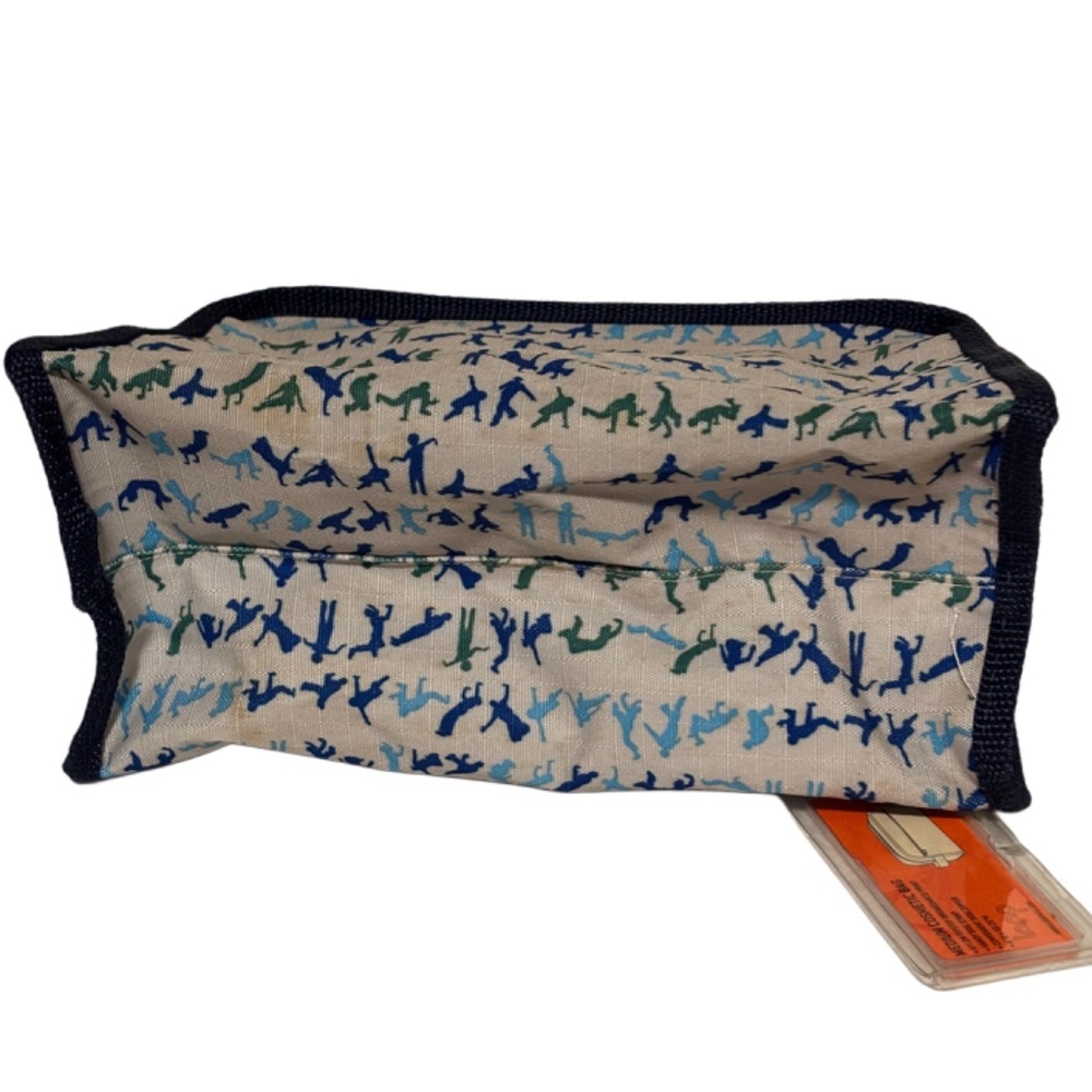 Vintage Y2K Parcel by Loop NYC Medium Makeup Bag Breakdance All Over Print NWT - Picture 4 of 5